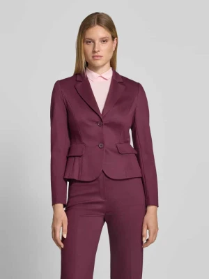 Marynarka w kratę o kroju slim fit z kieszeniami z patką Marc Cain