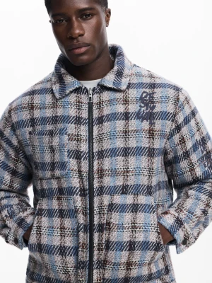 Marynarka w kratę z kieszeniami Desigual