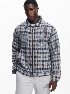 Marynarka w kratę z kieszeniami Desigual
