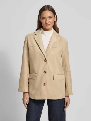 Marynarka w kroju regular fit o wyglądzie skóry model 'APALA' b.Young