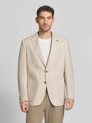 Marynarka w kroju regular fit z czystego lnu z kołnierzem z połami Christian Berg Men