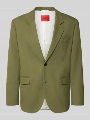 Marynarka w kroju regular fit z dodatkiem wiskozy model 'Karlo243X' Hugo Oliwkowy