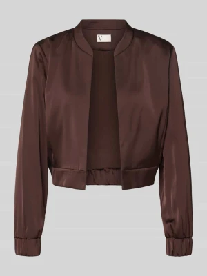 Marynarka w kroju regular fit ze stójką V by Vera Mont