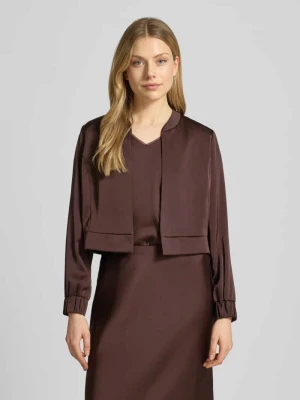 Marynarka w kroju regular fit ze stójką V by Vera Mont