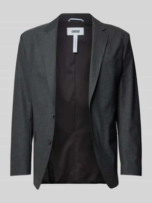 Marynarka w kroju slim fit z dodatkiem żywej wełny Model 'Totti' CINQUE