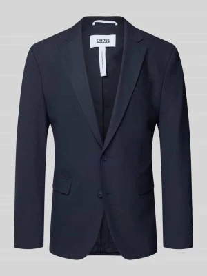 Marynarka w kroju slim fit z dodatkiem żywej wełny Model 'Totti' CINQUE