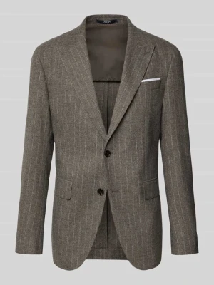 Marynarka w kroju slim fit z mieszanki wełny JOOP! Średniobrązowy