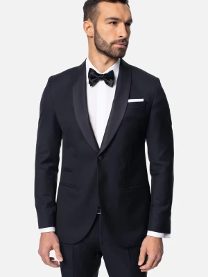MARYNARKA WINCHE CZARNA SLIM FIT Recman