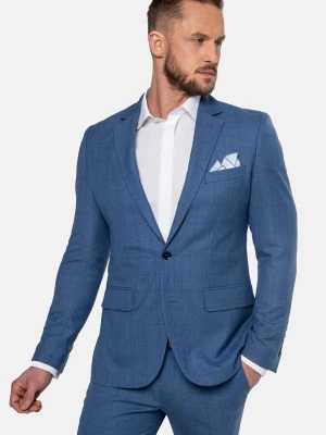 MARYNARKA WINDROW NIEBIESKI SLIM FIT Recman