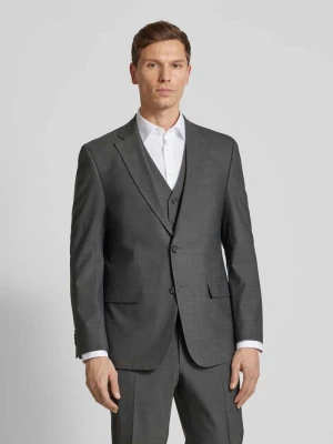Marynarka z brustaszą model „Grant” Pierre Cardin Antracytowy