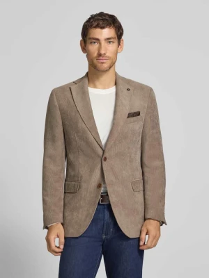 Marynarka z kieszeniami z patką i kołnierzem z połami model 'Theo' Carl Gross Camel