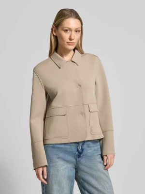 Marynarka z kołnierzem kent i naszywanymi kieszeniami z patką WHITE LABEL