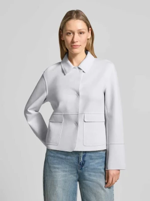 Marynarka z kołnierzem kent i naszywanymi kieszeniami z patką WHITE LABEL