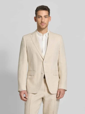 Marynarka z lnu o kroju regular fit z kołnierzem z połami model 'H-HUTSON-262' Boss