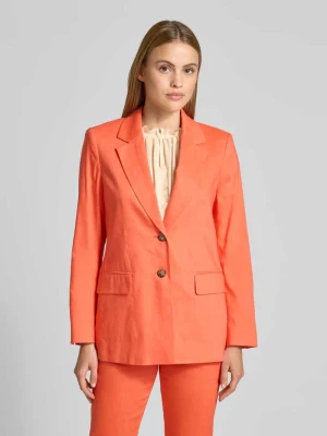 Marynarka z mieszanki lnu z kieszeniami z patką Marc Cain