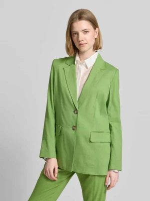 Marynarka z mieszanki lnu z kieszeniami z patką Marc Cain