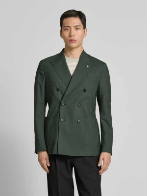 Marynarka z mieszanki wełny i elastanu z kołnierzem z połami Manuel Ritz