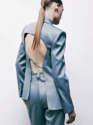 Marynarka z satyny z wycięciem PATRIZIA PEPE