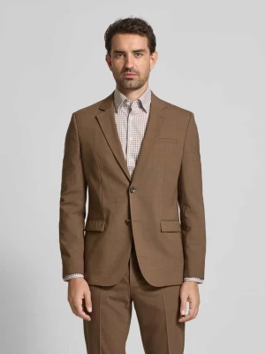 Marynarka zapinana na dwa guziki o kroju extra slim fit z dodatkiem żywej wełny model ‘Arti’ HUGO