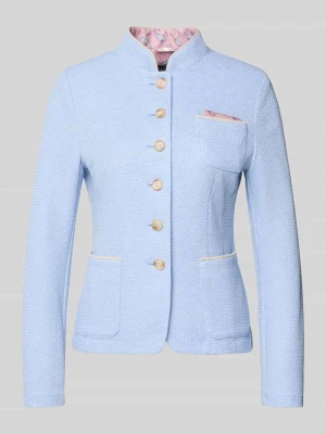 Marynarka ze stójką i kieszenią piersiową WHITE LABEL