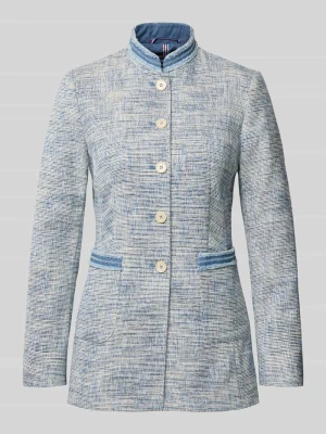 Marynarka ze stójką i naszywanymi kieszeniami z wejściem z boku WHITE LABEL