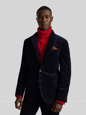 Marynarka ze sztruksu z brustaszą Polo Ralph Lauren Ciemnoniebieski