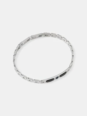 MASERATI bransoletka męska ze stali nierdzewnej z diamentem DIAMONDS