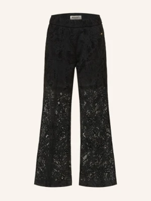 Mason's Spodnie Z Koronki Ażurowanej schwarz