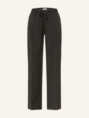 Mason's Spodnie Z Marszczeniami New York schwarz