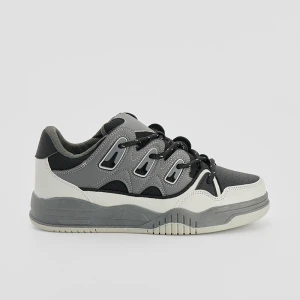 Masywne sneakersy z wiązaniem z przodu szare House