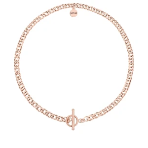 Masywny łańcuch z ozdobnym zapięciem z różowego złota : Długość - 50 cm SOTHO
