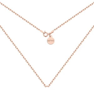 Masywny łańcuszek z różowego złota : Długość - 45 cm SOTHO