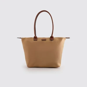 Materiałowa torba shopper beżowa House