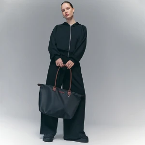 Materiałowa torba shopper czarna House