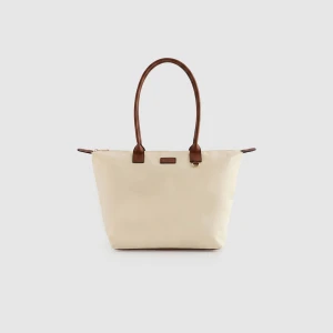 Materiałowa torba shopper kremowa House kremowy