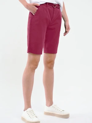 Materiałowe szorty z paskiem P-MIYA Volcano