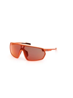 Matowa Pomarańczowa Tarcza Okulary przeciwsłoneczne Adidas