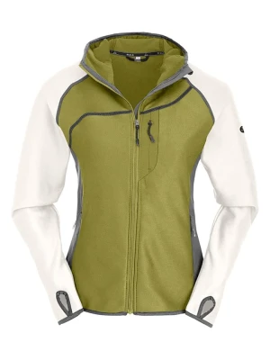 Maul Sport Kurtka polarowa "Bodenmais" w kolorze oliwkowo-białym rozmiar: 40