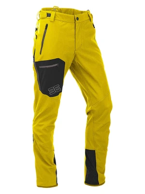 Maul Sport Softshellowe spodnie trekkingowe w kolorze żółtym rozmiar: 48