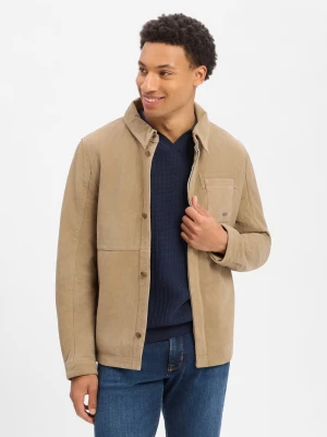 Mauritius Męska kurtka skórzana - Dijon Mężczyźni brązowy jednolity,