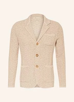 Maurizio  Baldassari Marynarka Z Dzianiny Regular Fit beige