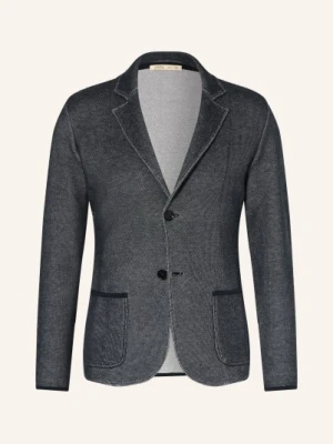 Maurizio  Baldassari Marynarka Z Dzianiny Slim Fit Z Dodatkiem Jedwabiu blau