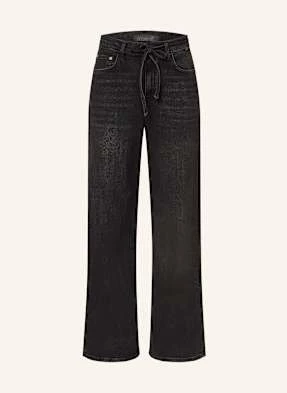 Mavi Jeansy Straight Malibu schwarz