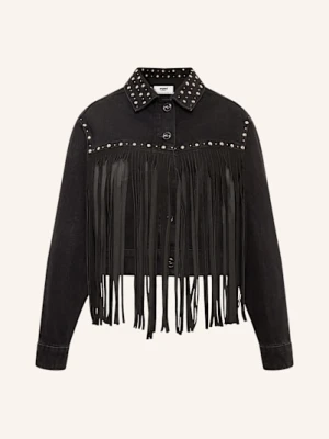 Mavi Kurtka Jeansowa Jenna Z Ćwiekami schwarz