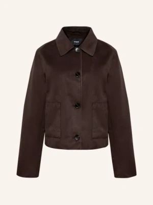 Mavi Kurtka Z Klapami W Stylu Skórzanym braun