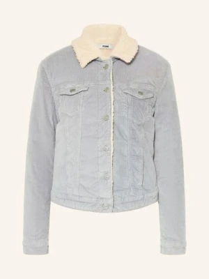 Mavi Kurtka Z Sztruksu Daisy Z Futerkiem Teddy grau