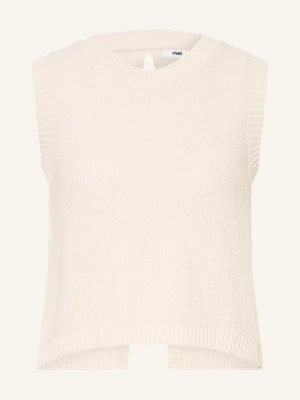 Mavi Sweter Z Dzianiny weiss ECRU