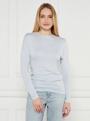 MAX&Co. Bluzka LOIRA | Slim Fit błękitny