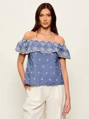 MAX&Co. Bluzka LORETO | Relaxed fit | z dodatkiem lnu