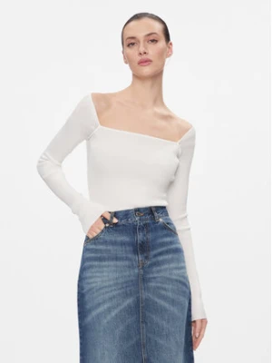 MAX&Co. Bluzka Tolone Biały Slim Fit